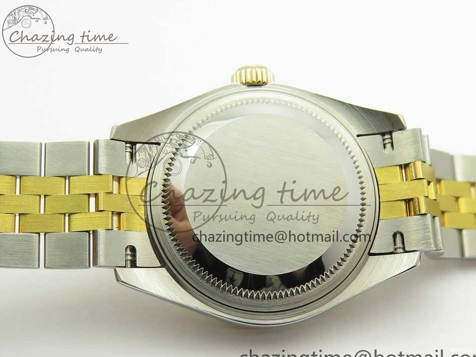 MiroTime 0311 Supportive DateJust 28mm Wrapped SS YG Best Edition Gold Dial Crystal Markers on Wrapped SS YG Bracelet ETA 3344